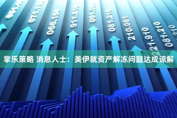 掌乐策略 消息人士：美伊就资产解冻问题达成谅解